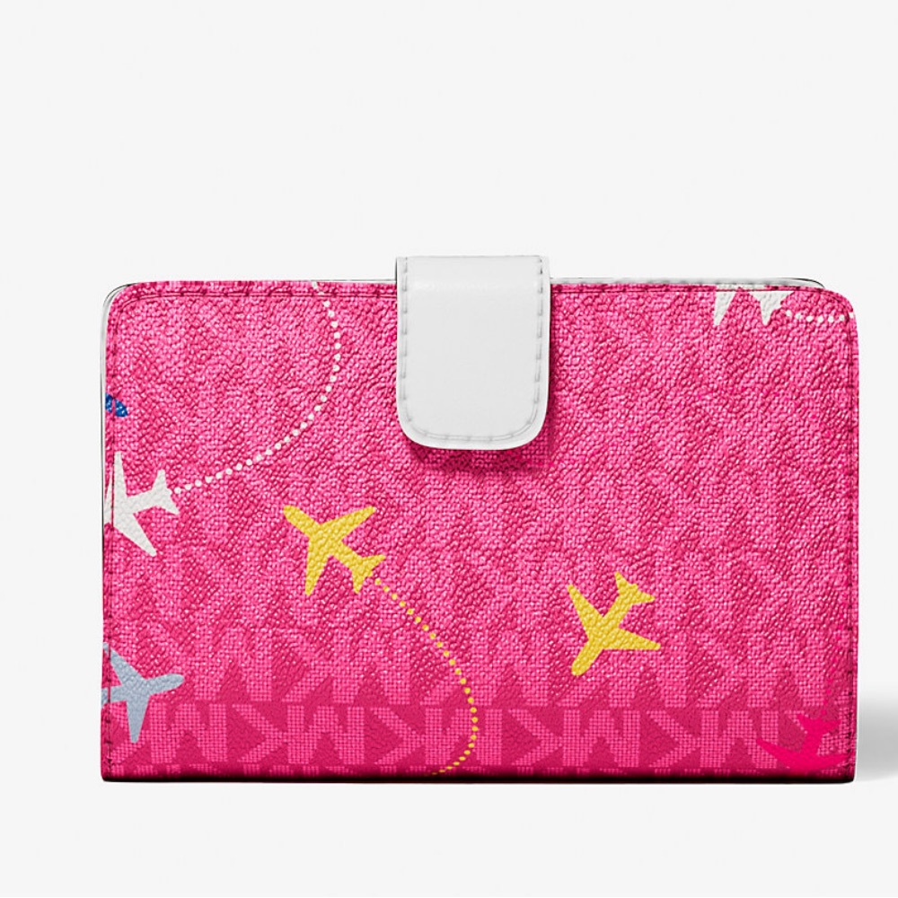 Michael Kors Jet Set Travel Md Printed Signature Logo Bi-Fold Wallet
Dragonfruit - Picture 5 of 16